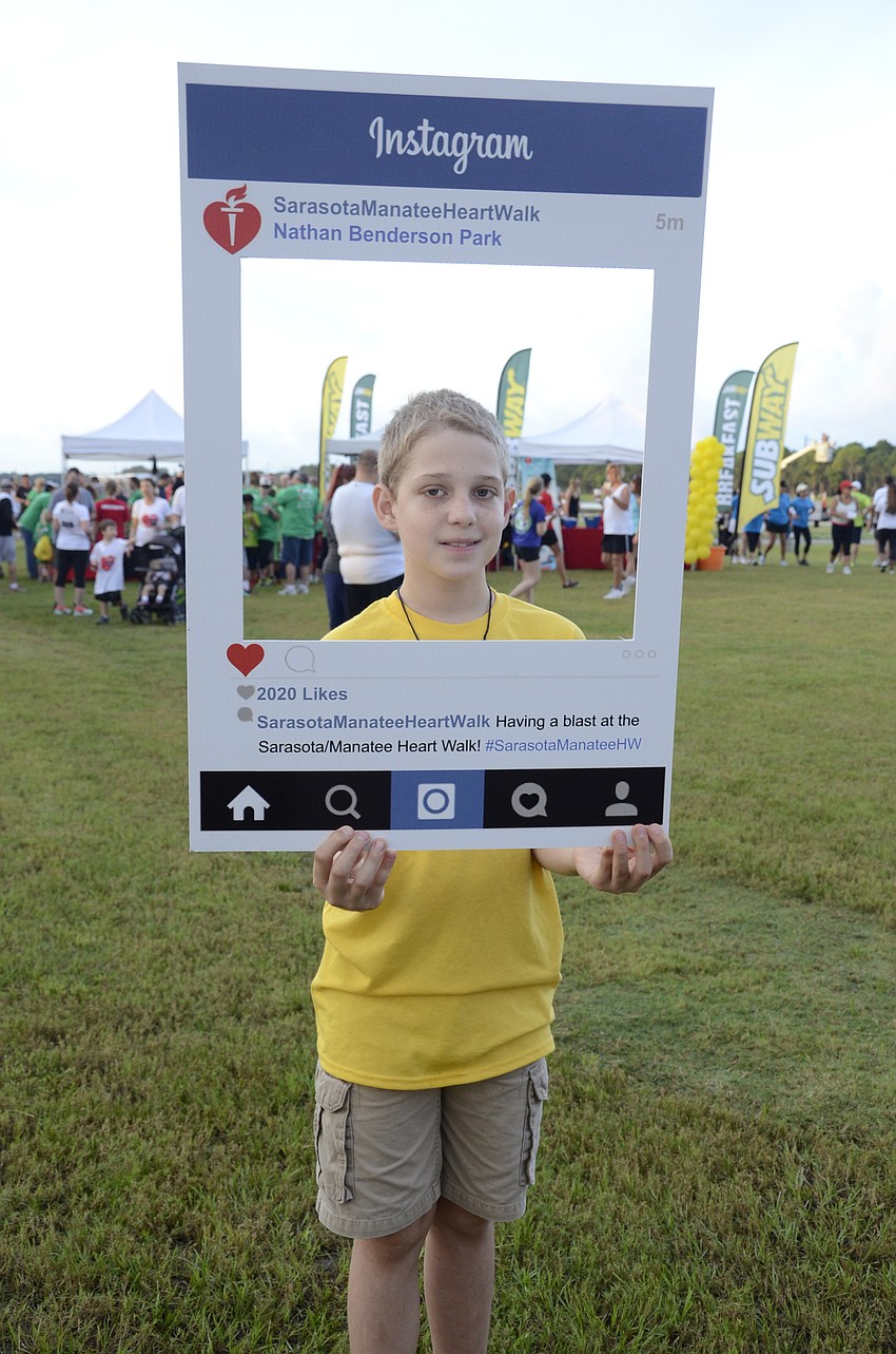 James Benner, a volunteer, encouraged everyone to take Instagram photos.