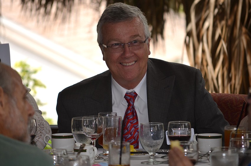 Michael Kennelly made time in his day for the luncheon.