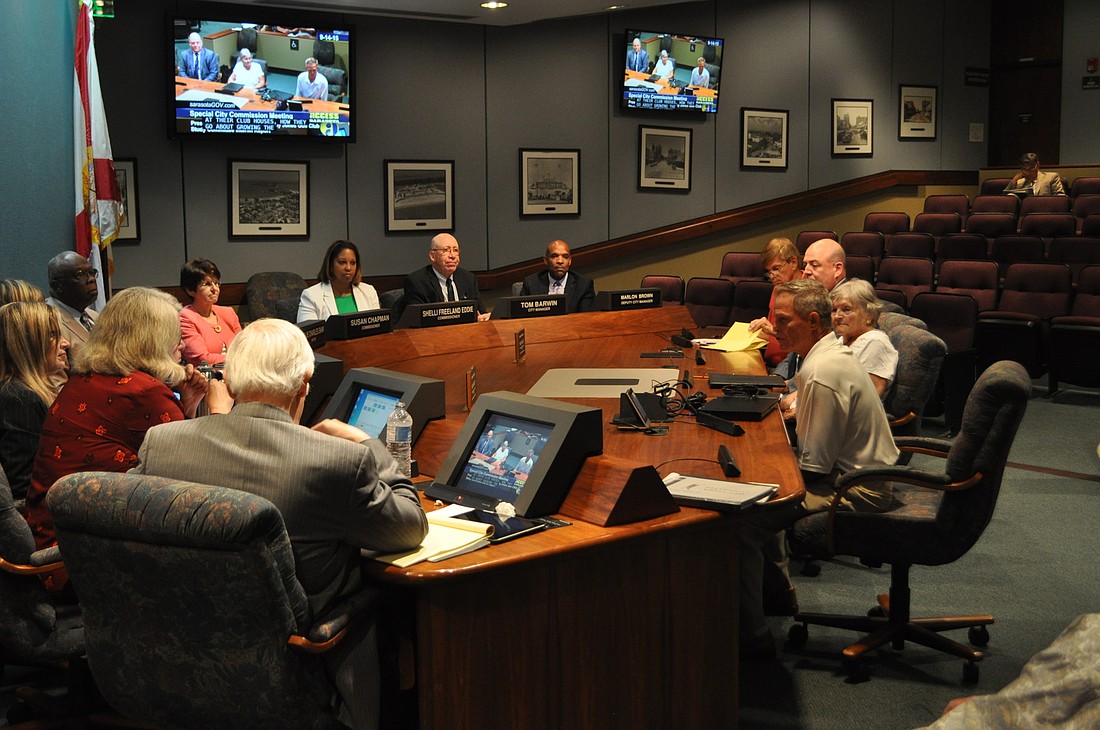 Members of the Bobby Jones Golf Club Study Committee shared their thoughts with the City Commission Monday evening.