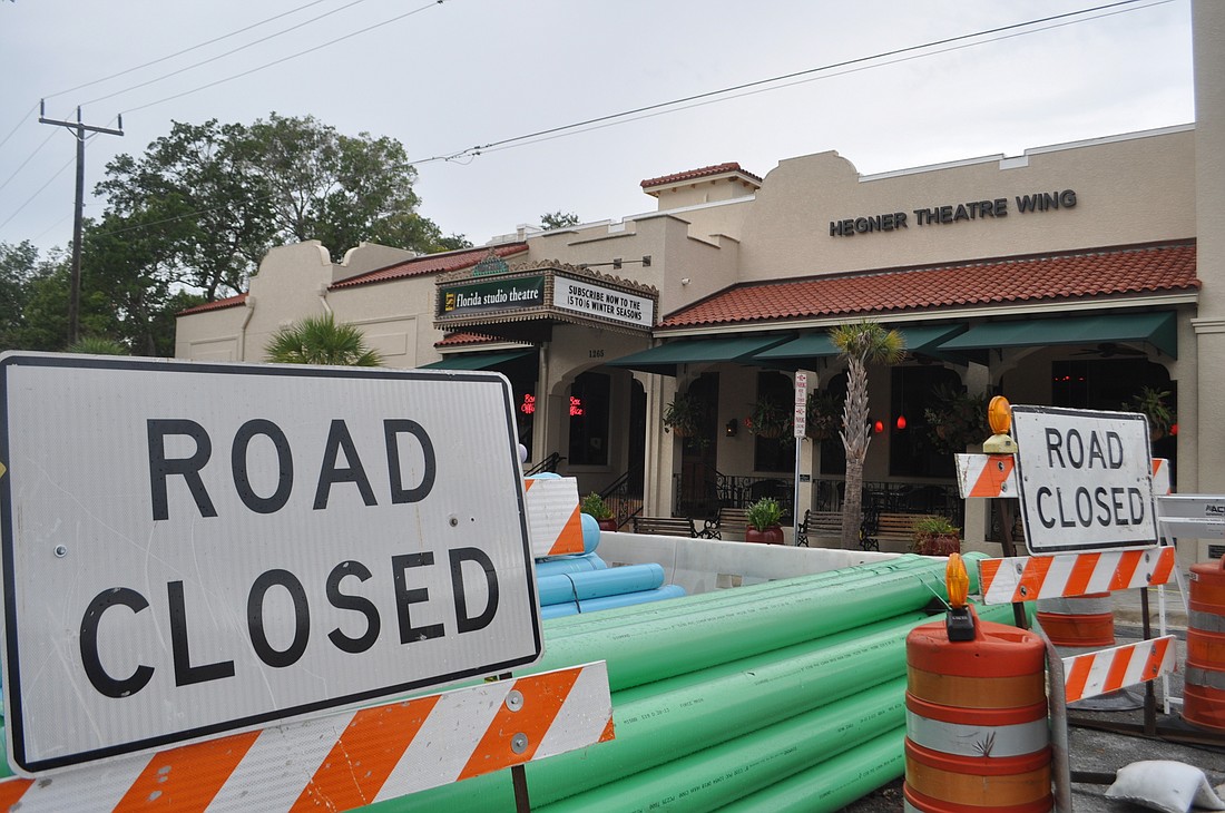Although a segment of First Street is closed for construction, businesses in the area are excited to reap the benefits of the project.