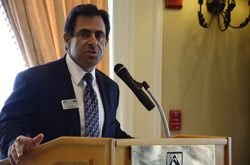 David Fink, the chair of the board, gave a brief speech about the 2015 Business Alliance sponsors. 