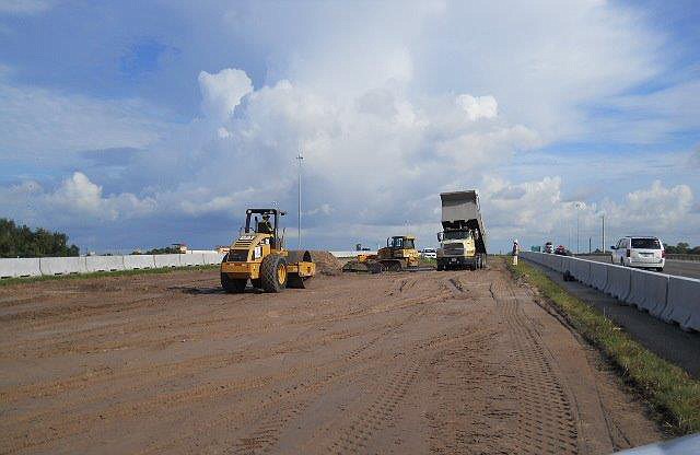 Prince Contracting is clearing the I-75 median for retention and detention ponds, as well as the creation of temporary lanes. Courtesy photo.
