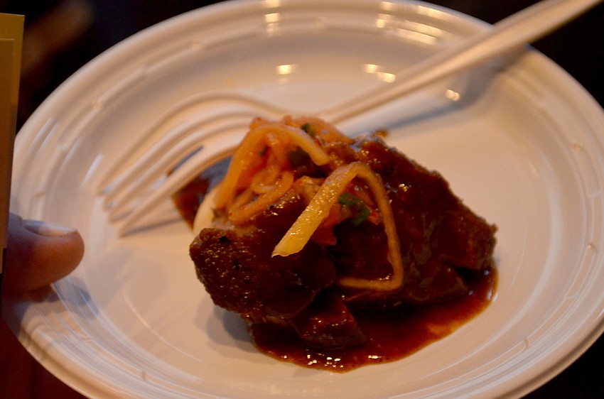Mattison’s braised pork short rib on turnip mash