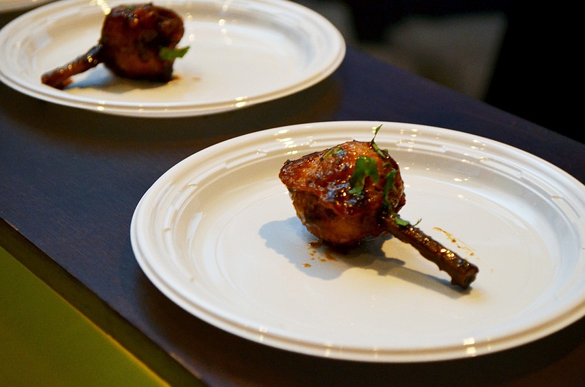 Louies Modern’s Kung POW chicken lolli-pops