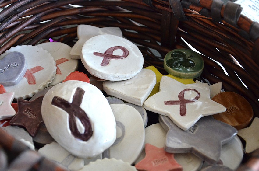 The fun walk included raffle prizes and other items for sale to raise money for the Susan G. Komen Foundation.