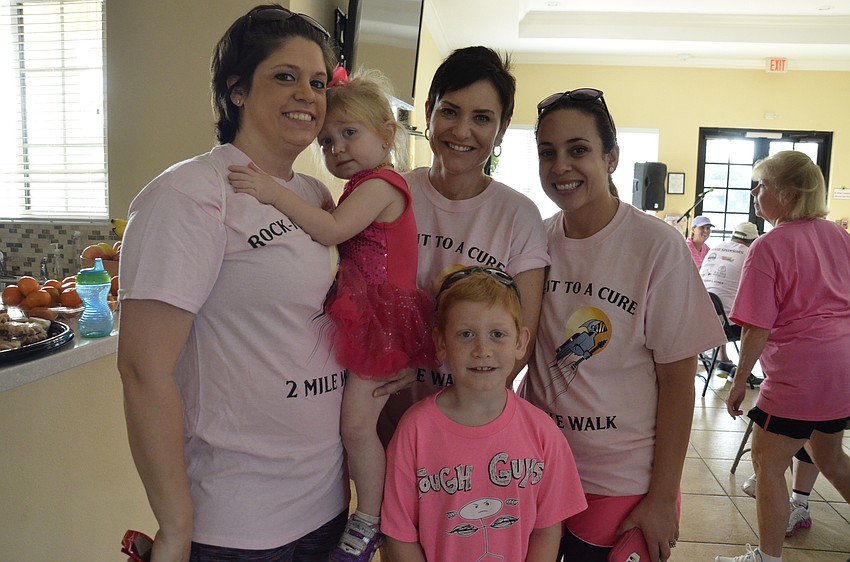 Nicole, Zoe and Zane Van Blarcum, Jennifer Reiss and Ashley Patterson