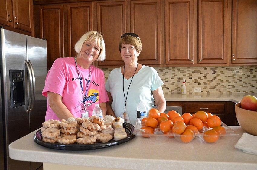 Lindsey Wilson and Sandy Druist with the events group