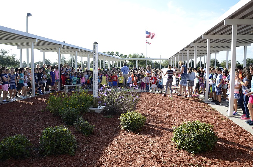 B.D. Gullett Elementary School held its eighth annual peace pole dedication Monday.