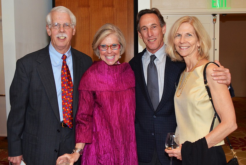 Mike and Roxie Jerde with Larry Eger and Susan Burns