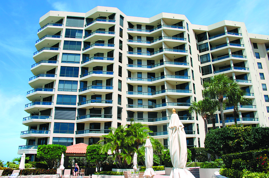 The Water Club Unit 705, built in 1999, has two bedrooms, three baths and 2,667 square feet of living area.