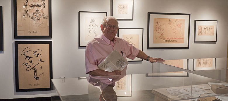Noted illustrator and sketch artist, Sol Schwartz, who splits his time between Sarasota and Lenox, Mass., will donate a matching gift of $31,000 to the new Ringling College library.