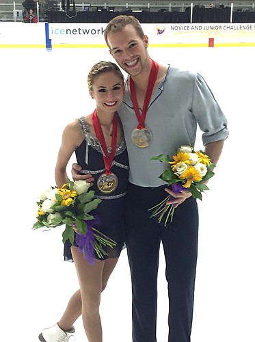 Tarah Kayne and Daniel O'Shea recently won their first international gold medal.