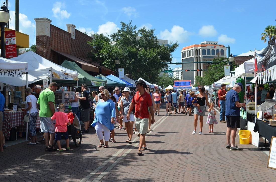 File photo. The Downtown Sarasota Farmers Market is in the spotlight with a mention in Southern Living magazine.