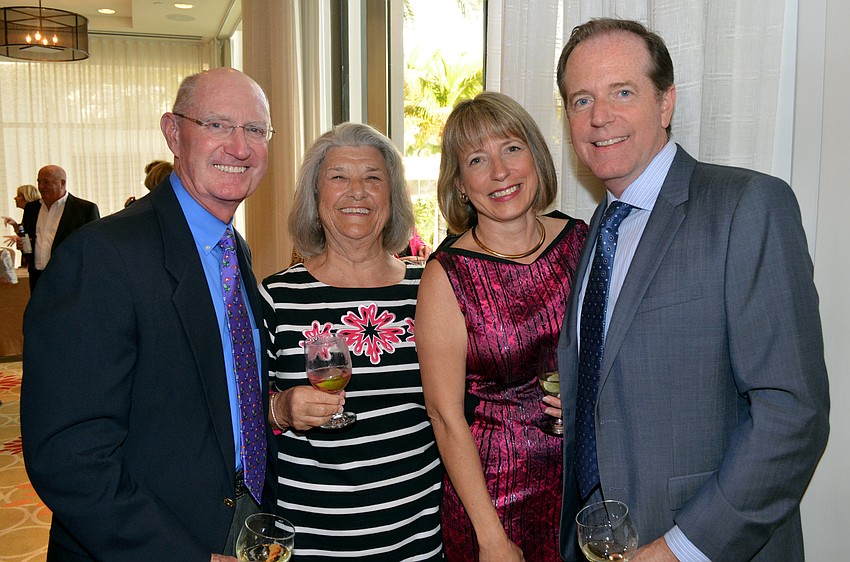 Tom and Anne Sherman with Leslie Juron and Jay Price