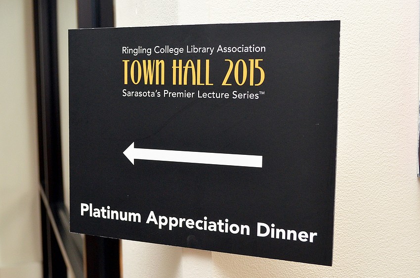 Ringling College Library Association hosted its 2015 Town Hall Platinum Appreciation Dinner featuring speaker Supreme Court of the United States Associate Justice Antonin Scalia on Monday, March 9, at Hyatt Regency Sarasota.