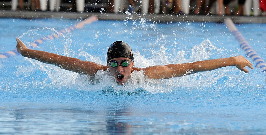 Ryan Opitz finished second in the 200-yard individual medley in 2:09.58.