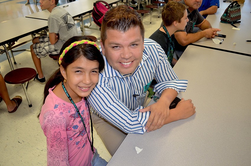 Alejandra and Alex Bantoja enjoy a morning together.