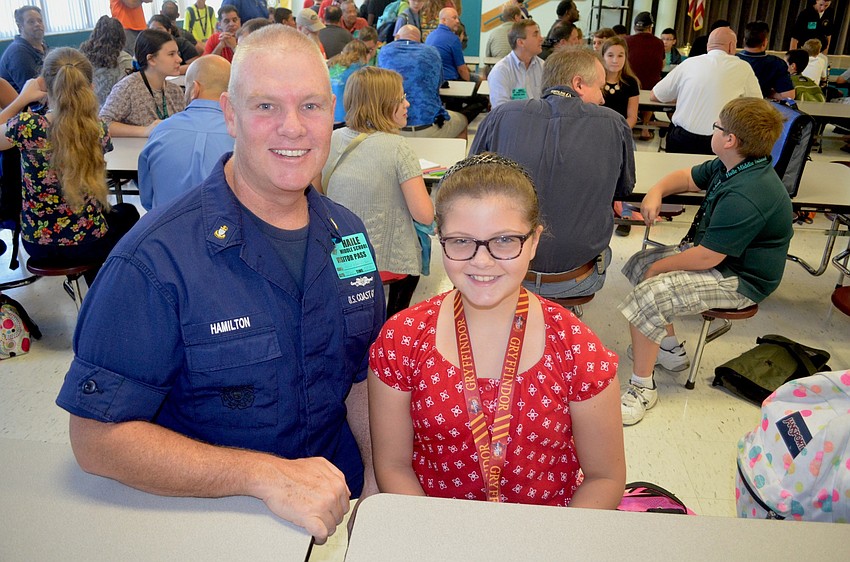 John and Alexis Hamilton enjoy rare weekday morning time together.