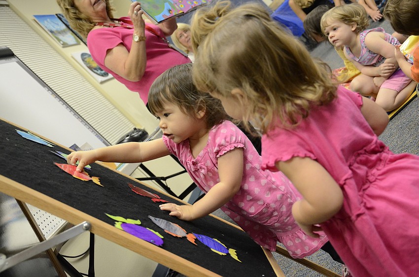 Amanda Hakes lines up the fish.