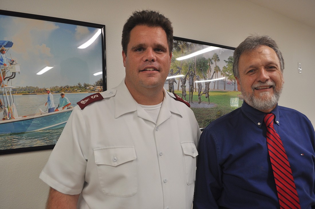 Salvation Army Major Ethan Frizzell and Director of Programs David Sutton believe the Quality Life Center will help the Salvation Army in its quest to house homeless individuals.