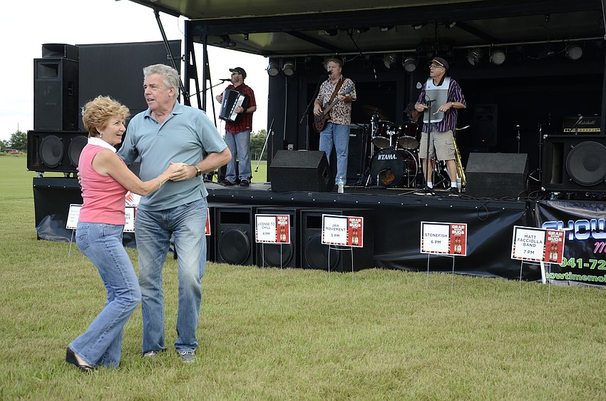 Wendy Anderson and Tom Rummell dance to one of their favorite bands, Gumbo Boogie.
