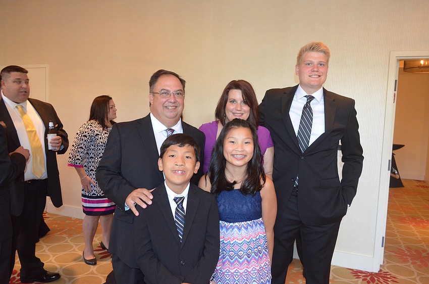 Clockwise from top left: Brian, Jenna, Joshua, Sabrina and Tyler Heberle