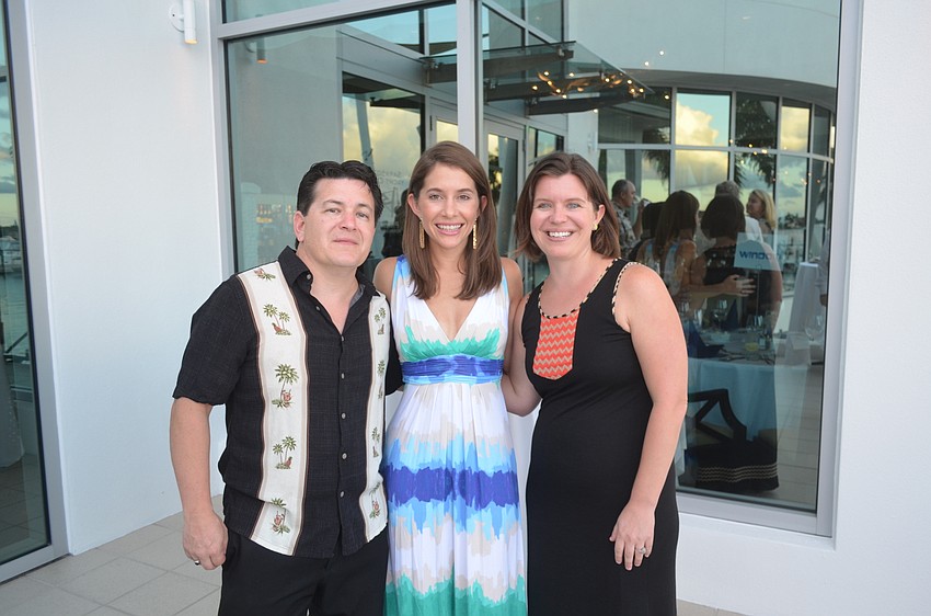 Troy Montes, Jennifer Flemming and City of Sarasota Sustainability Manager Stevie Freeman-Montes