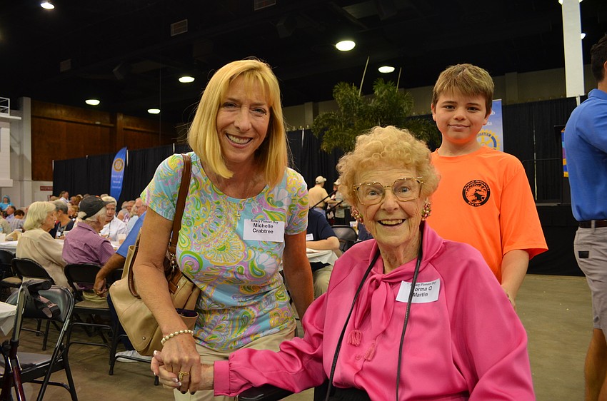 Michelle Crabtree, Norma Martin and Dylan Stone