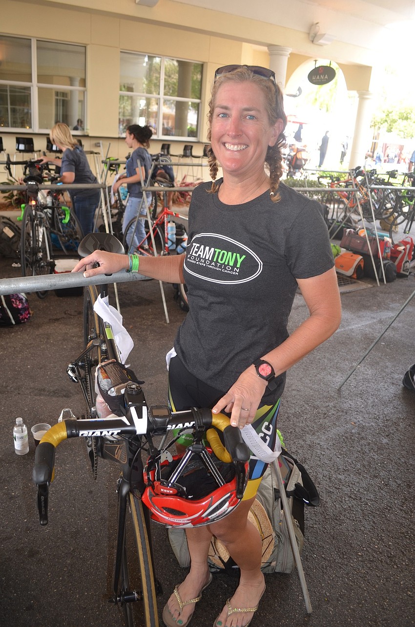 Although it rained and it was windy throughout the ride, Shanna Pentico said she had a great time.