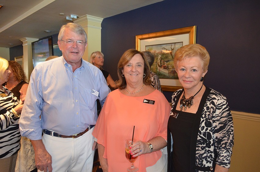 Charlie Wilson, Governor Bonnie McIntyre and Vice Commodore Lynn Smith