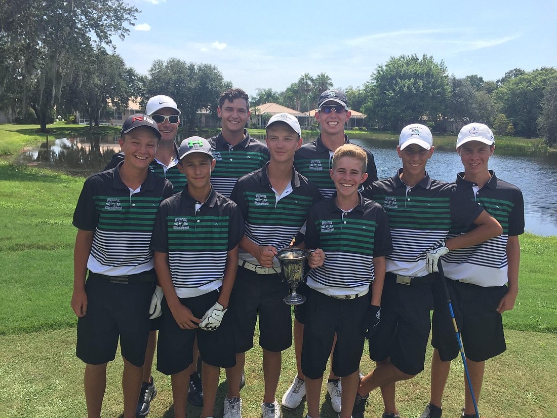 The Lakewood Ranch High boys golf team won its Tri-Match Oct. 7.