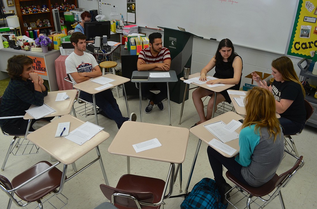 A group of eight students make up Lakewood Ranch High Schoolâ€™s first Poetry Club.