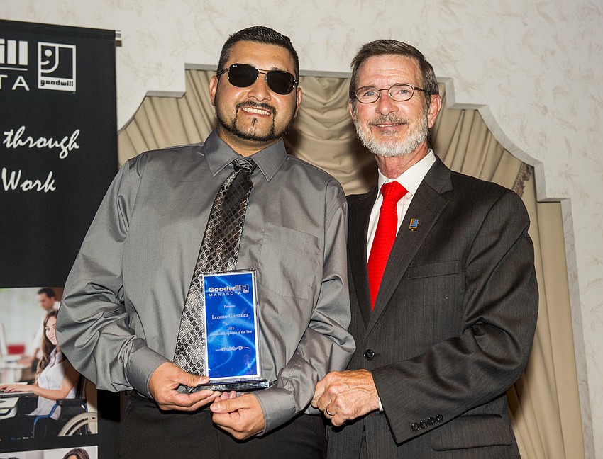 Goodwill Employee of the Year, Leonzo Gonzalez and Bob Rosinsky
