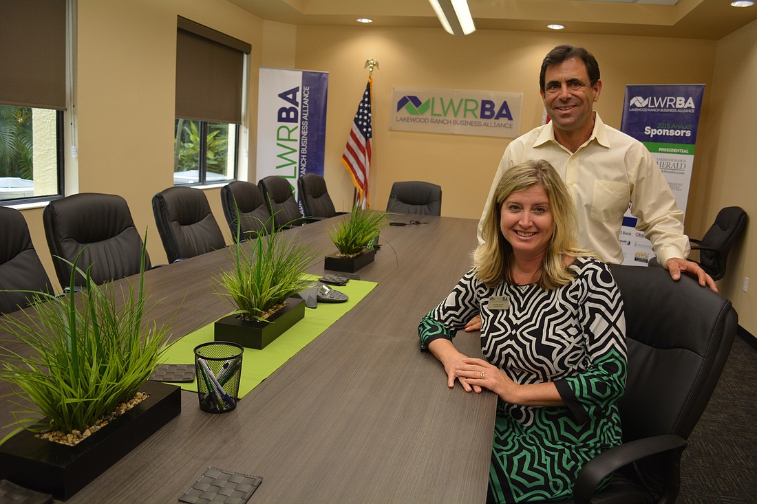 Lakewood Ranch Business Alliance Executive Director Heather Kasten and Board Chairman David Fink believe the organization's new mission statement and tagline better define the organization and its goals.