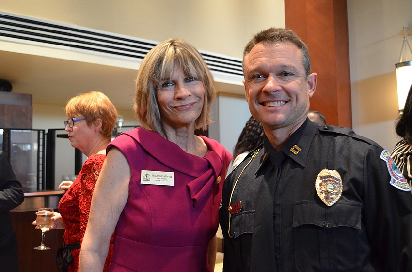 Sarasota City Commissioner Suzanne Atwell and Jim Rieser