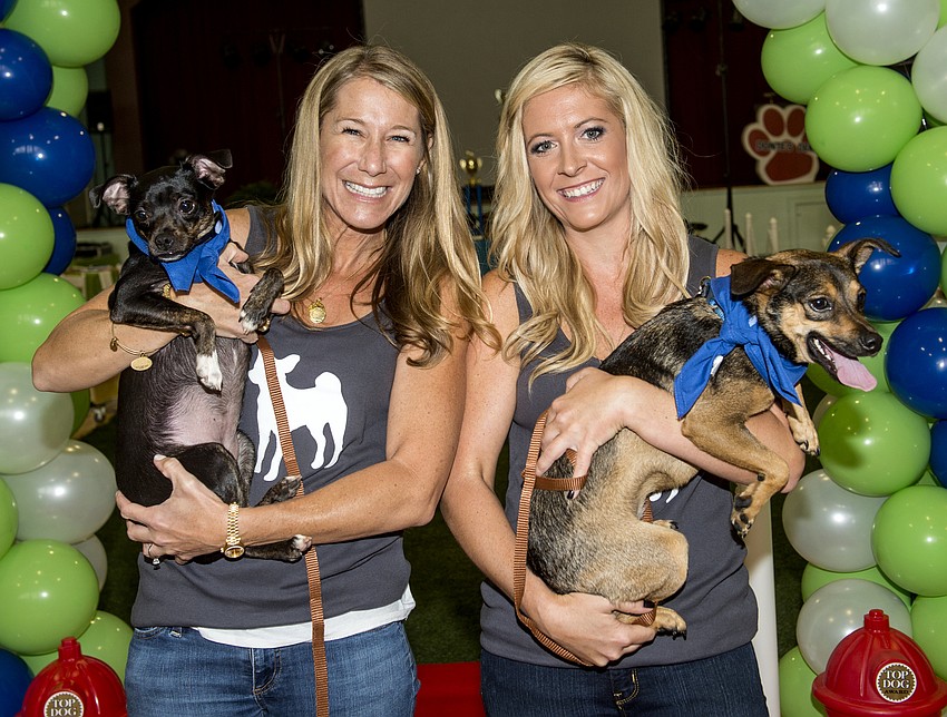 Co-Chairs Janet Walther with Bling and Ashley Ryan with Sugar