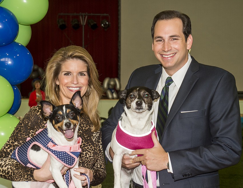 Hayley Wielgus with Jade and Max Winitz with Mattie