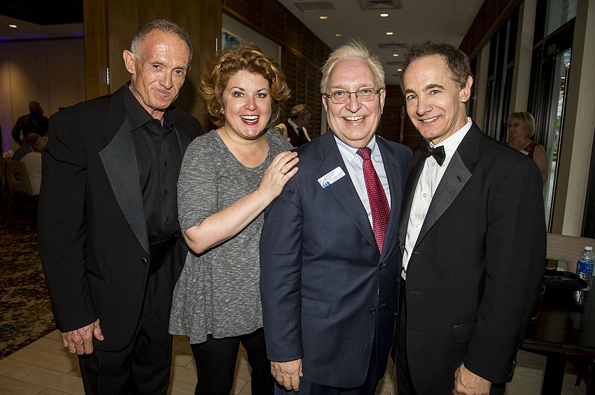 James Followell, Klea Blackhurst, John Fisher and Jason Graae