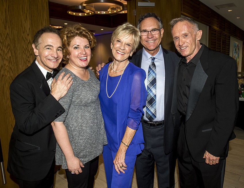 Jason Graae, Klea Blackhurst,  Lee Dougherty-Ross, Joseph Holt and James Followell,