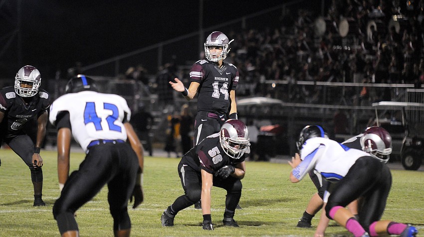 Riverview quarterback Dominic Caldwell helped lead the Rams to their second win of the season.