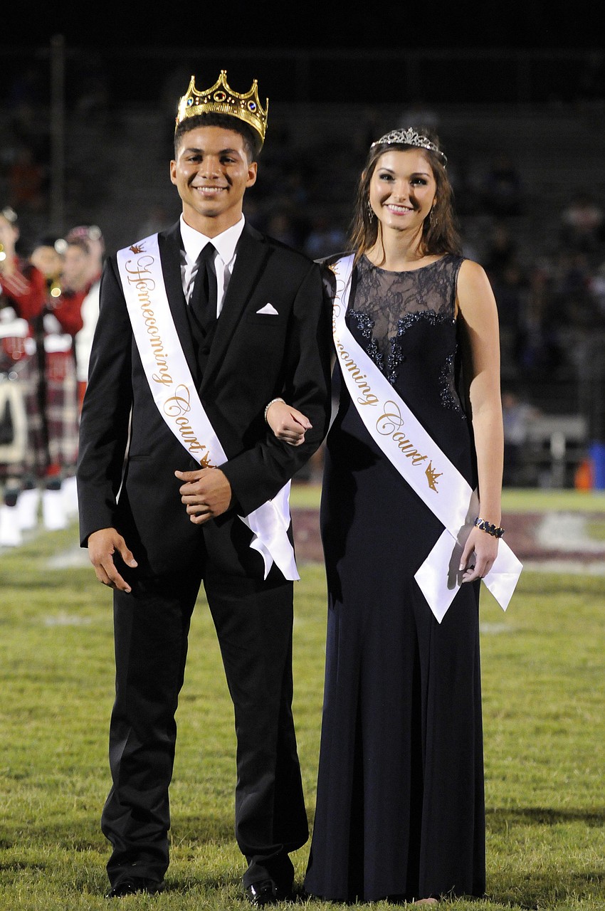 Seniors D.J. Bryant and Alyssa Snider were crowned this year's Homecoming king and queen.