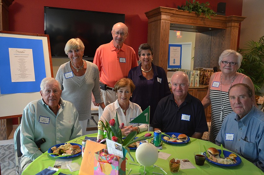 Bud and Nancy Bronska, David Esken, Mary Ahern, Eileen Eskin, Paul Ahern and Beverly and Walter Fuller
