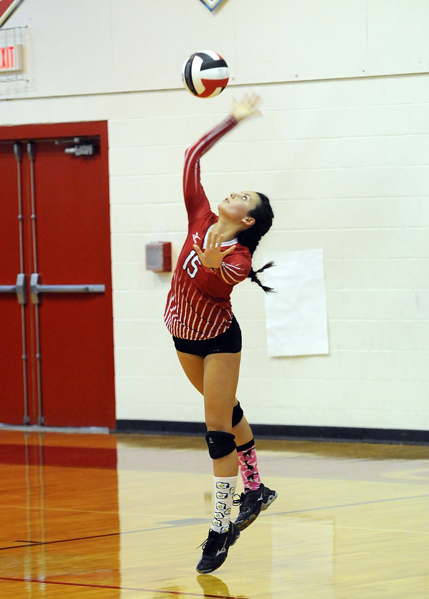 Junior Kristina Amato is Cardinal Mooney's starting libero.
