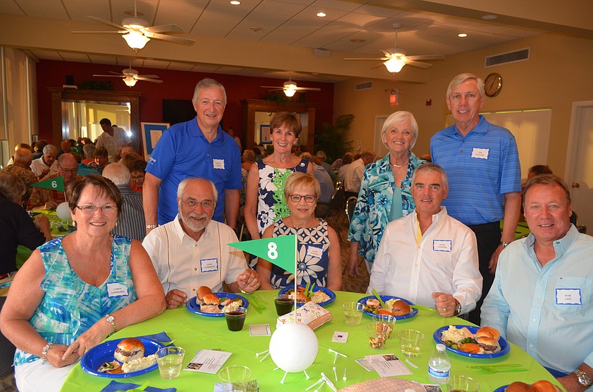 Carol and Gino Lombardi, Chuck and Sandra Ward, Janet Fleming, Diana Wagner, John Fleming and Jim Wagner and Rob Last