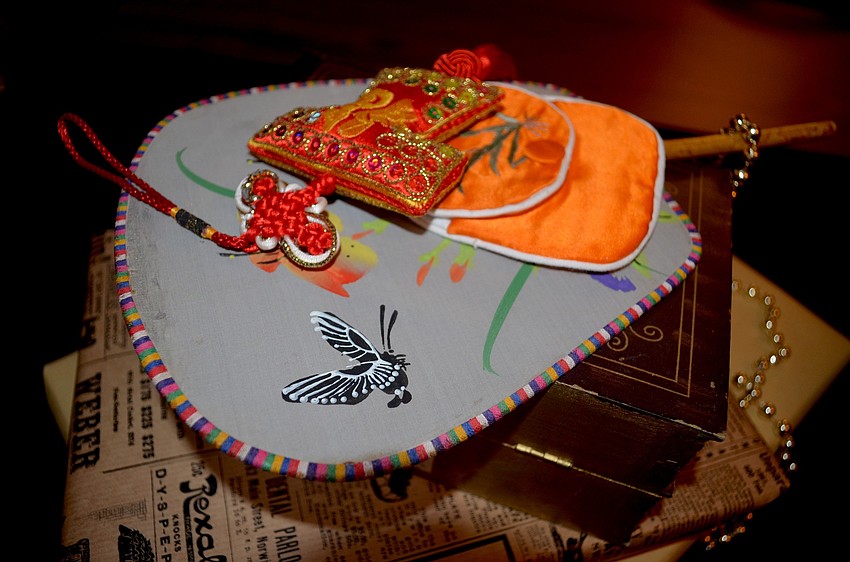 Tables showcase symbols of different cultures.