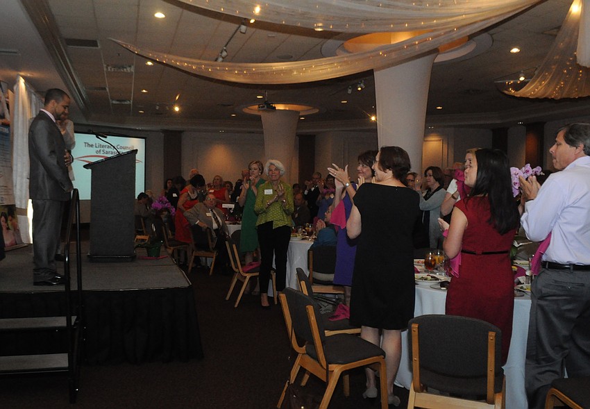 Denis Rodriguez received a standing ovation for his success story.