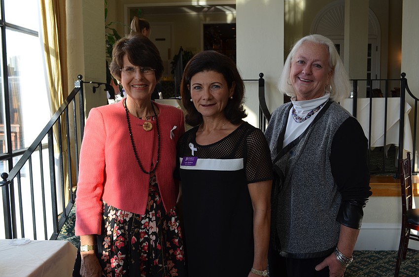 Commissioner Susan Chapman, SPARCC board chair Luisa Goldman and Susan Erhart.