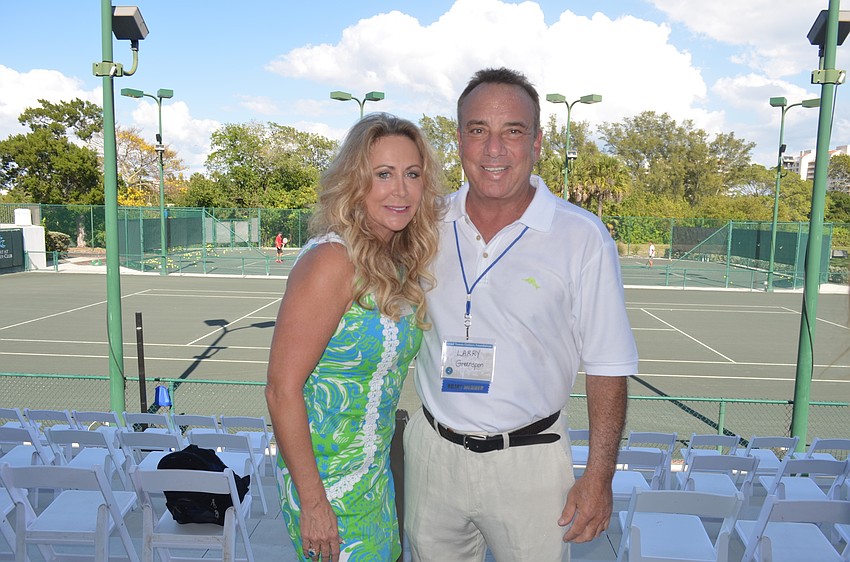 Event co-hosts Mary Gratehouse and Larry Greenspan