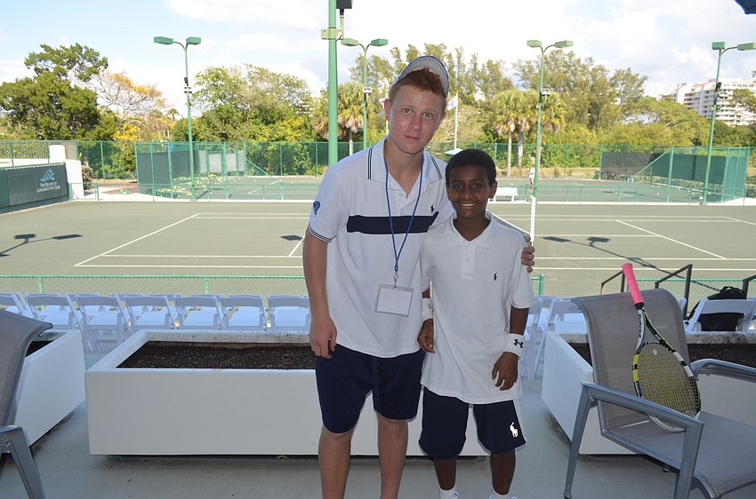Players Yoav Nir, 16, and Oshri Ayallew, 12