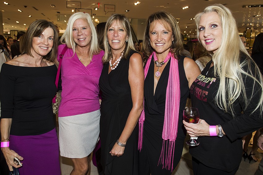 Christine Goodall, Amy Tuten, Karen Cadou with Lori Hellstrom and Carol Sirard
